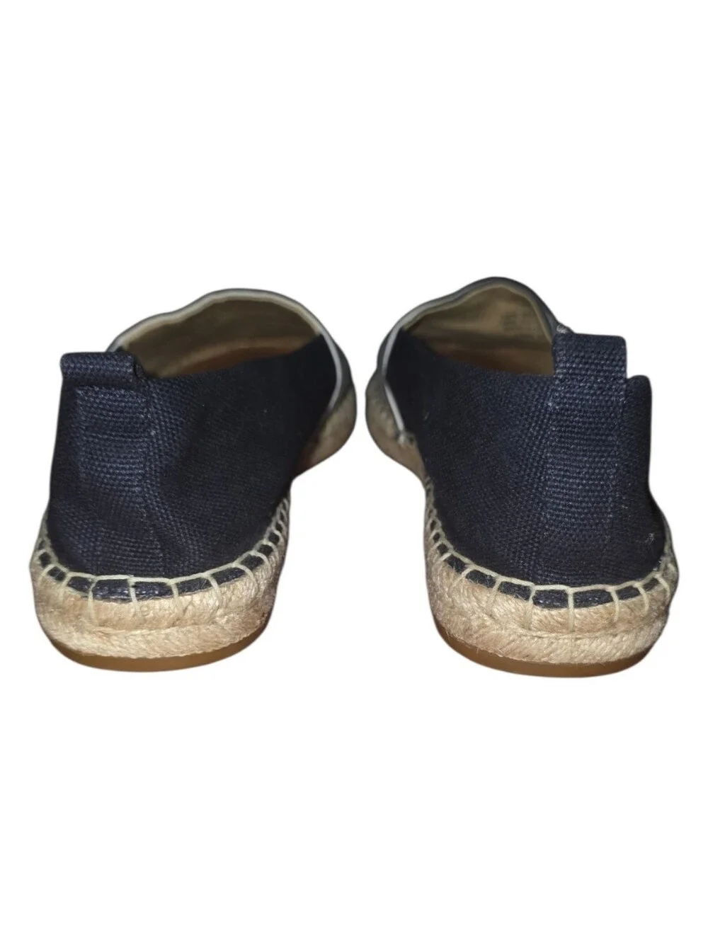 Ralph Lauren Cameryn Nautical Stripe Espadrille Canvas Flat Loafers Navy White 7